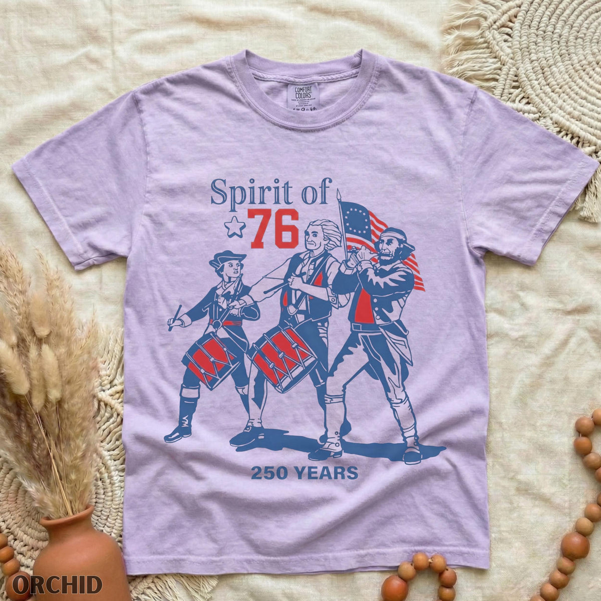 Spirit of 76, USA 250 Anniversary Shirt, Vintage 1776 Comfort Shirt LM32 669031