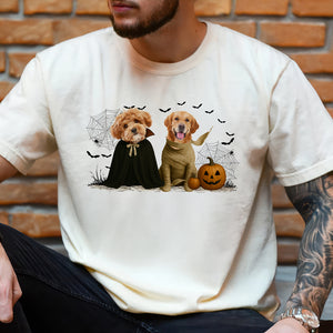 Custom Photo Gothic Halloween Comfort Shirt For Dog Lover TH10 896081