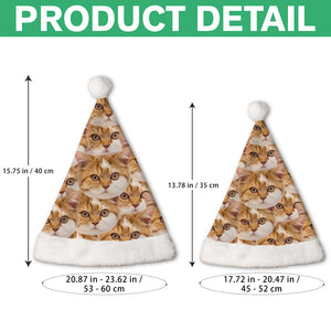 Custom Dog Cat Portrait Photo Unique Santa Hat For Pet Lovers LM32 895351