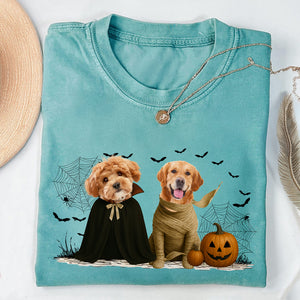 Custom Photo Gothic Halloween Comfort Shirt For Dog Lover TH10 896081