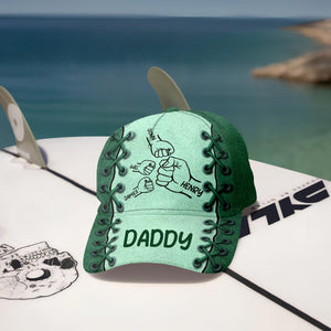 First Bump Daddy With Kids Classic Cap Personalized Gift For Dad, Father's Day HO82 894128