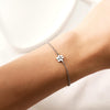 Personalized Pet Name Paw Print Bracelet, Minimalist Dog Cat Paw Jewelry LM32 669429