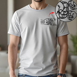 Personalized Dad With Kids Hand To Hand Bright Shirt Family Gift TH10 894349