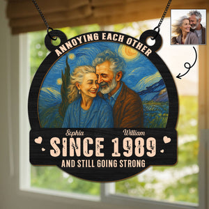 Custom Photo Couple Still Together, Still Strong Personalized Suncatcher HA75 897184