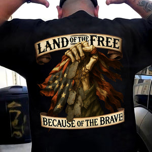 Land Of The Free Back Shirt For Dad N369 896061