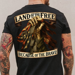 Land Of The Free Back Shirt For Dad N369 896061