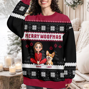 Merry Woofmas Personalized Dog Ugly Sweater HA75 898188