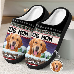 Custom Photo Dog Personalized Slippers Christmas Gift For Dog Lover CH07 896400