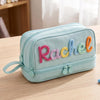 Personalized Yarn Name Canvas Pencil Case, Large Capacity, Back to School Gift for Kids LM32 669657