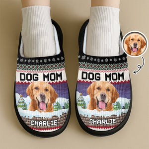 Custom Photo Dog Personalized Slippers Christmas Gift For Dog Lover CH07 896400