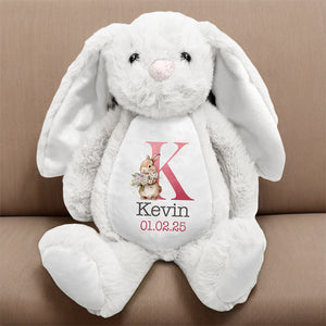 Custom Name Bunny Plush New Baby Gift, Baby Shower Gift From Family Members HA75 891980