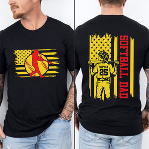 Softball Mom, Softball Dad Dark Shirt Personalized Gift For Mother's Day, Father's Day HO82 893542