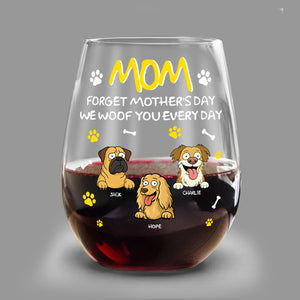 Forget Mother's Day Mom Dad Personalized Wine Glass Mother's Day Gifts HA75 892158