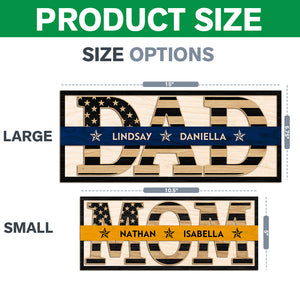 Personalized Keepsake For Beloved Job Lines Dad Wooden Sign LM32 893407