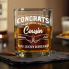 Congrats On Being My Brother Personalized Whiskey Glass CH07 896376