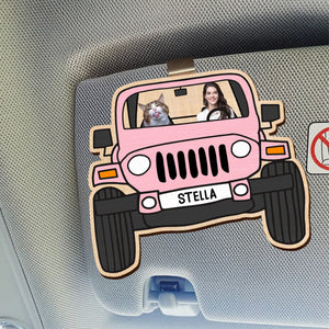 Custom Photo Visor Clip Gift For Dog Cat Lovers HO82 893654