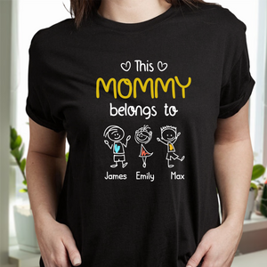 This Grandpa Belongs To Us Personalized Dark Shirt HA75 897208