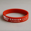 Laser Engraved Silicone Bracelet “FREEDOM” Charlie Kirk Tribute American Flag LM32 65733