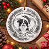 Custom Dog Photo Forever In My Heart Memorial Ceramic Ornament HA75 919188