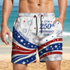 Custom Name US 250 Years Anniversary 1776-2026 Beach Shorts HO82 901872