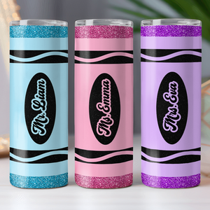 Custom Name Teacher Personalized Skinny Tumbler Gift for Teacher LM32 893741