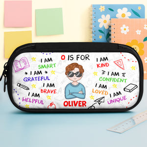 School Kid Affirmations - Personalized Pencil Case Back To School Gift For Daughter Son CH07 896262