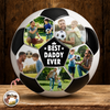 Custom Photo Best Coach Ever Best Dad Ever Soccer Ball - Gift For Dad, Father's Day, Soccer Lovers HO82 902724