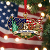 Custom Family Name Celebrate USA 250th Anniversary Acrylic Ornament CH07 180358