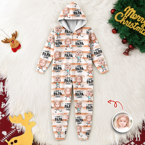 Custom Photo Best Dad Grandpa Ever - Personalized Onesie Pajamas LM32 897265