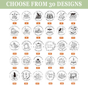 Custom Name From The Library Of Book Lover Self Ink TH10 898079