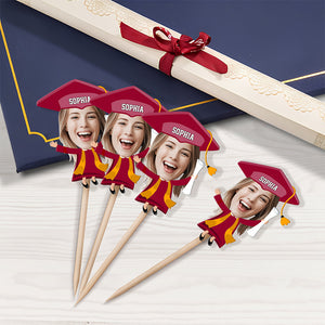 Custom Funny Face Class of 2025 Graduation Decoration Cupcake Toppers HA75 891992