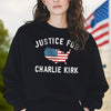 Justice For Charlie Kirk Dark Shirt LM32 65463
