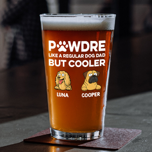 Custom Photo Pawther Like A Regular Dog Dad But Cooler Beer Glass LM32 893565