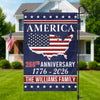 Personalized Family Name America 250th Anniversary Garden Flag LM32 895207
