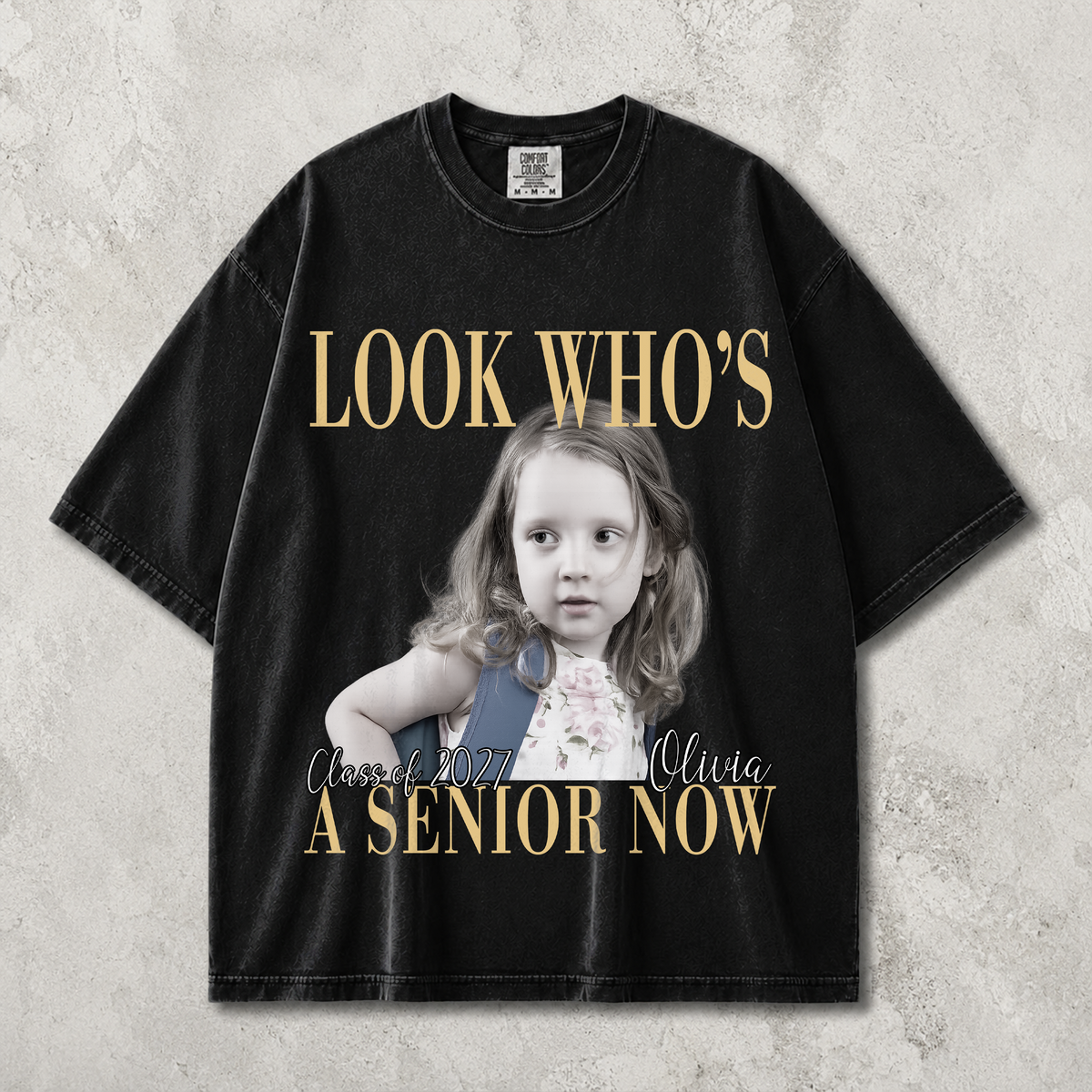Custom Senior 2027 Photo Look Who's A Senior Now Comfort Shirt CH07 180298