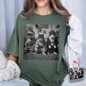 Custom Photo Funny Cat Gang Comfort Shirt For Cat Lovers TH10 896149