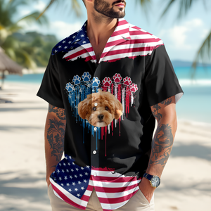 Custom Dog Photo 4th July Hawaii Shirt TH10 892665