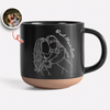 Personalized Photo Mom Dad Engraved Pottery Mug - Personalized Father’s Day Gift CH07 911398