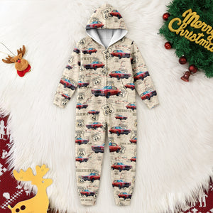Custom Car Photo With Accessories Pattern Onesie Pajamas HO82 894964