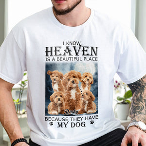 Custom Photo Heaven Have My Pet Memorial Bright Shirt TH10 892493