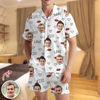 Custom Couple Photo Short Pajamas Matching Couple Clother, Valentine Gift CH07 895418