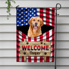 Welcome Dog American - Personalized Garden Flag, Gift For Dog Lovers CH07 896020