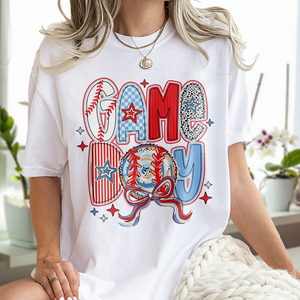 Game Day Baseball Coquette Brushstroke Family Bright Shirt HO82 893648