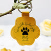 Personalized Sympathy Gift Pet Fur Hair Keepsake Leather Paw Keychain LM32 897371