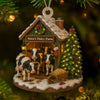 Custom Wood Ornament Gifts For Women, Men - Moo Love, Moo Christmas LM32 895553