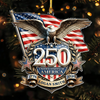 Personalized America 250th Anniversary Patriot Eagle Acrylic Ornament HO82 903400