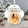 Custom Photo Pet Watercolor Wooden Ornament Loss Of Pet Gift CH07 180278