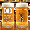 Thanks Dad We Woof You New Version - Personalized Beer Glass Mug TH10 892567