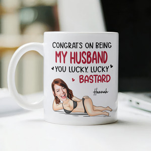 Custom Photo Anniversary Wedding Personalized Mug Gifts For Husband And Wife, Him And Her LM32 897577