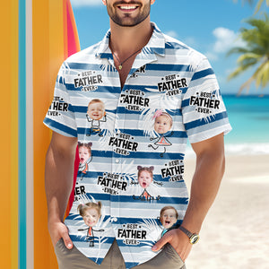 Custom Photo Best Dad Grandpa Ever - Personalized Hawaiian Shirt LM32 893623